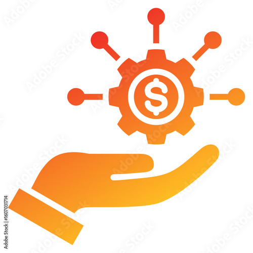 Finance Glyph Gradient Icon