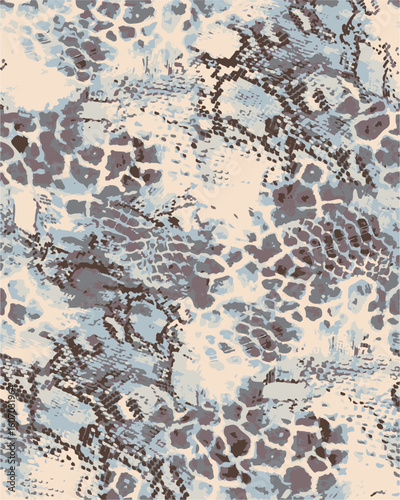 Snake skin pattern design - funny drawing seamless pattern. Lettering poster or t-shirt textile graphic design. / wallpaper, wrapping paper.