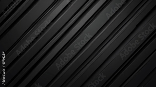Monochromatic dark textured surface with layered parallel strips inclined