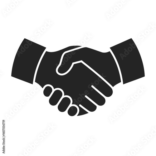 Handshake Vector - Modern Business Deal Icon