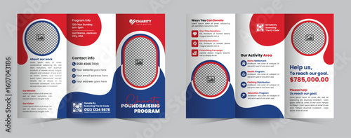 Boost your charity's impact with this unique Charity Fundraising Program Trifold Brochure Design Template. Perfect for promoting donation drives, nonprofit events, and community support initiatives