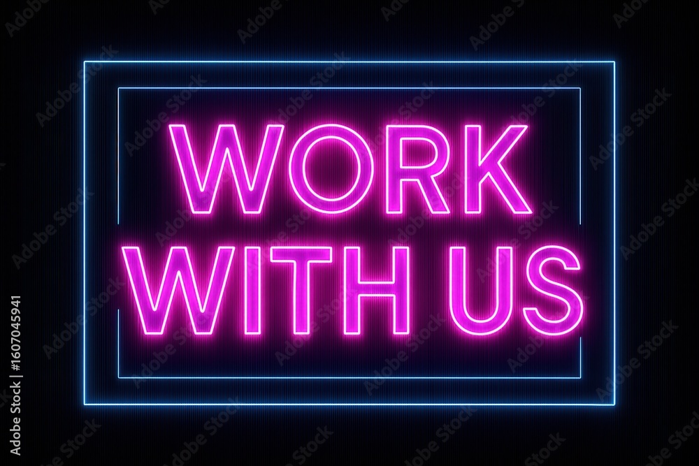 Obraz premium Neon sign displaying 