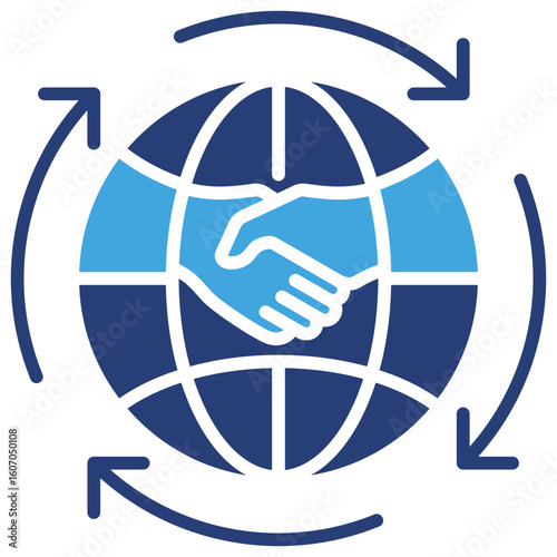 Globalization Two Color Icon