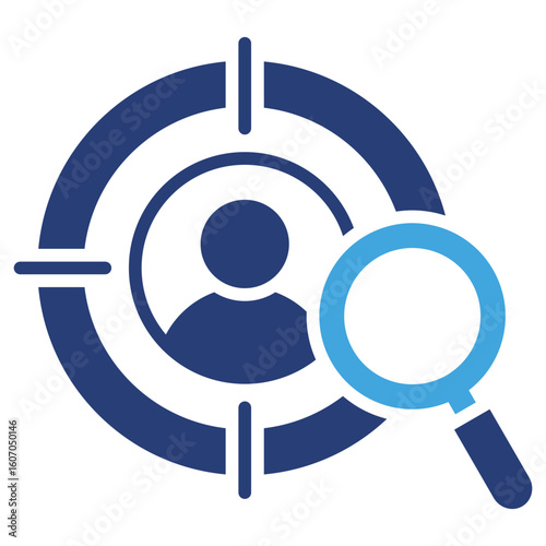 Target Market Two Color Icon