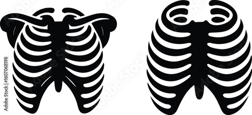 biomechanical components clipart silhouette 