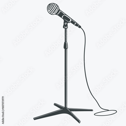 microphone isolated on white