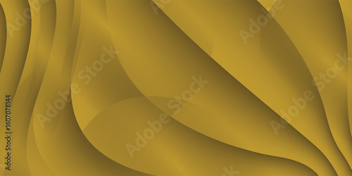 Luxurious gold background with yellow and black stripes. 3d illustration, 3d rendering. Yellow gold 3d Abstract Modern Business Background wallpaper background with black wavy lines