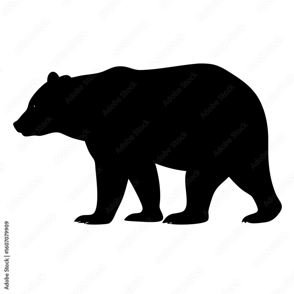 Fototapeta premium bear vector silhouettes 