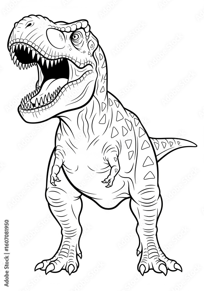 Fototapeta premium Roaring T-Rex Dinosaur