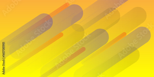 Mobileabstract oblique elongated round shapes in orange gradient background