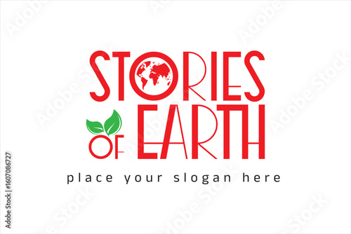 stories of earth business logo design