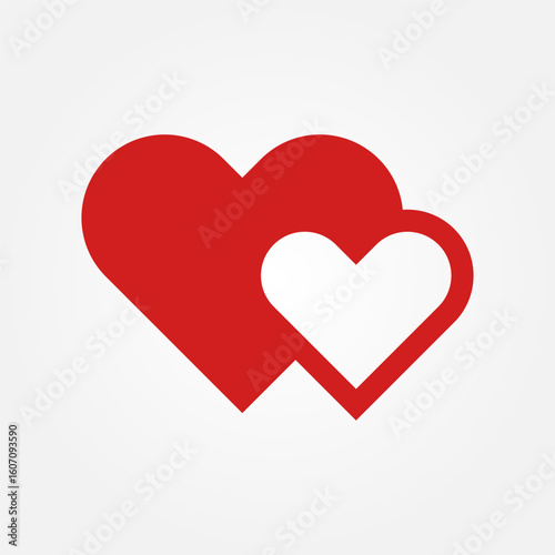 Love and affection icon symbol illustration vector eps10 logo template design 