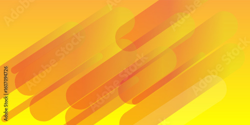 Mobileabstract oblique elongated round shapes in orange gradient background