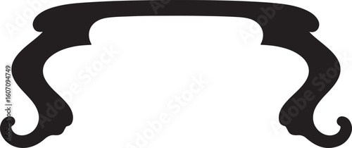 Aristocrat Curve frame in silhouette white backgrpound.