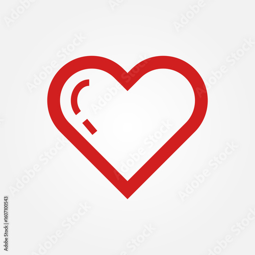 Love and affection icon symbol illustration vector eps10 logo template design 
