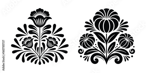 Versatile Floral Patterns, Perfect for Decor and Branding
