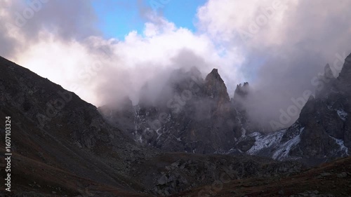 Clouds over mountain Kackar in northern Turkey