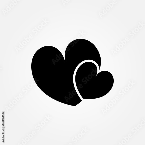 Love and affection icon symbol illustration vector eps10 logo template design 