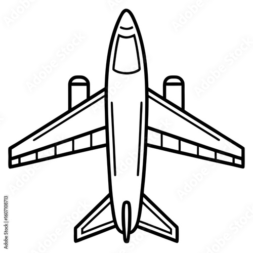 AirPlan line art vector