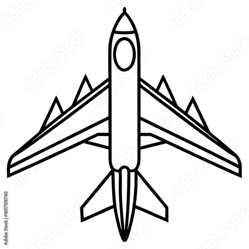 AirPlan line art vector