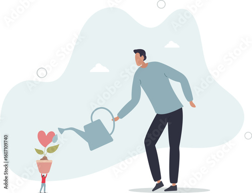 Symbolic love of humanity as nonprofit social teamwork.human life