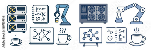 Data analysis tools and technologies in a modern workspace showcasing automation and computation environments
