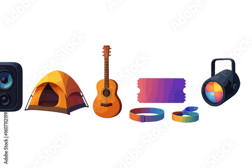 Camping essentials for a fun outdoor adventure with music and entertainment gear