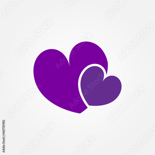 Love and affection icon symbol illustration vector eps10 logo template design 