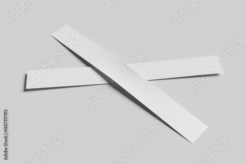 Blank ticket wristband mockup