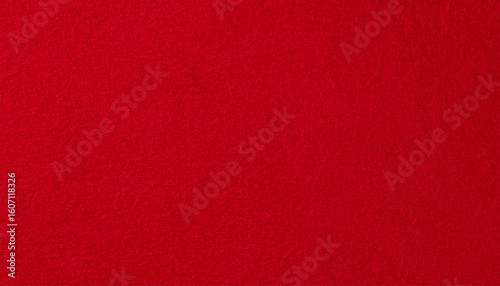 Red Fleece Fabric Texture. Flat Surface. Textile Material. Background.