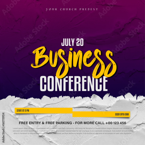 	
Best Praise Worship Revival Anniversary Conference Social Media Post, Church worship conference flyer, Church worship conference editable print flyer