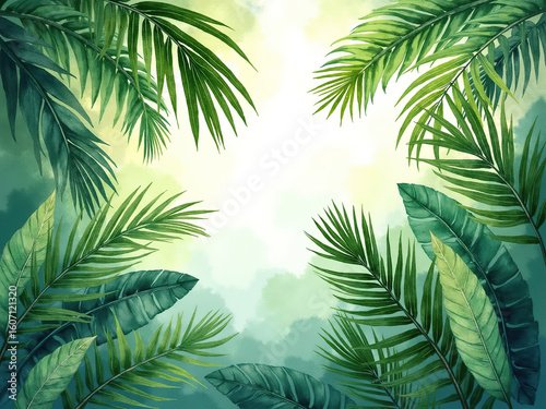 palm tree leaves
