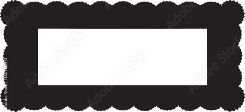  Venetian Lace frame in silhouette white backgrpound