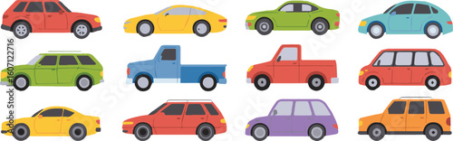 seamless pattern of colorful car illustrations multicolor automobile motif background for textile packaging digital art
