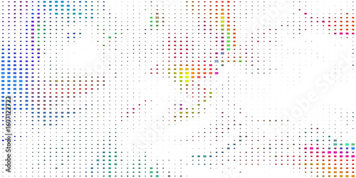 abstract multiple mosaic dots set vector illustration