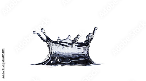 water splash isolated on white