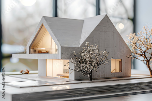 Futuristic Suburban Home with 3D Printing Technology and Lifelike Details
