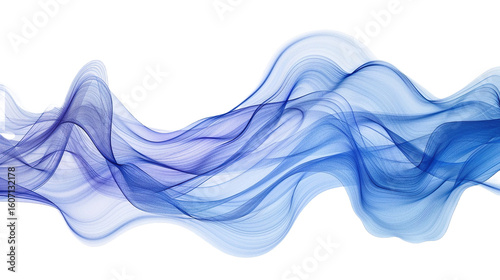 abstract blue smoke