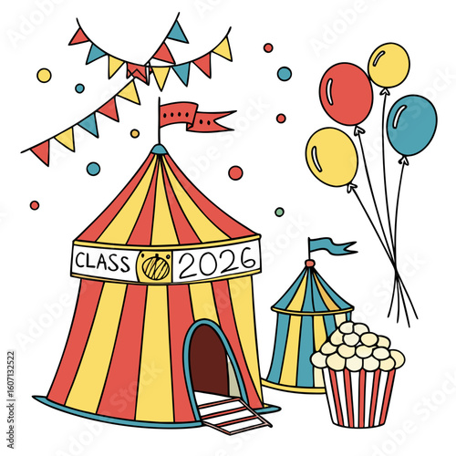 Circus themed graduation celebration for class of 2026