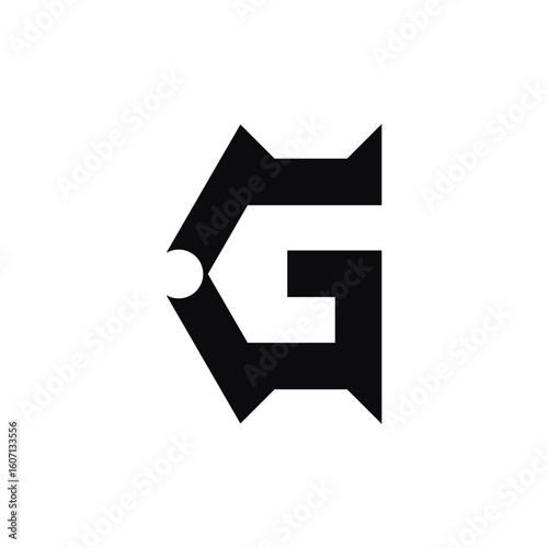 initials letter G logo design