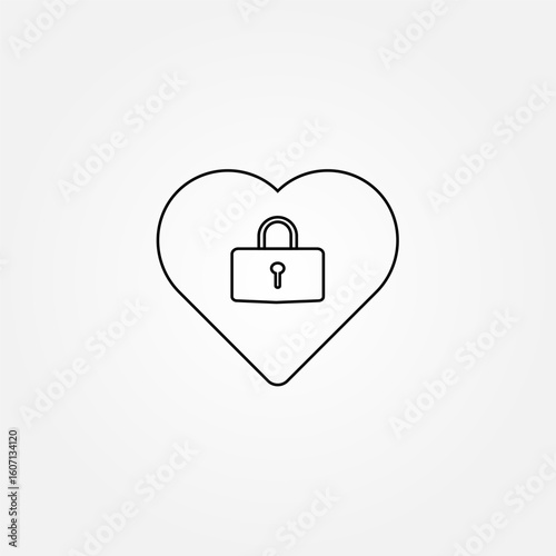 Love and affection icon symbol illustration vector eps10 logo template design 