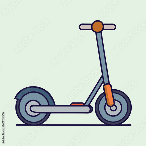 vector illustration of segway scooter