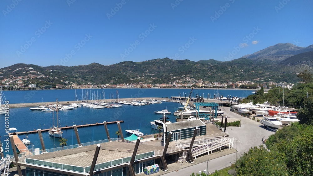 Naklejka premium Sapri town in Salerno, Campania. Italy