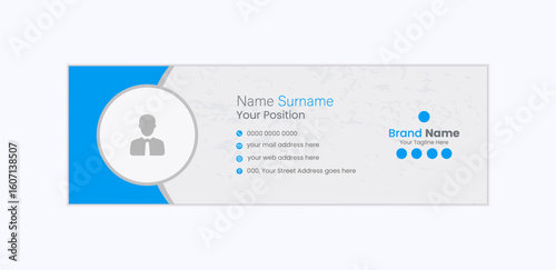 premium stylish email signature template, professional and luxury email signature design, unique simple modern email signature layout, clean and creative email signature mockup.