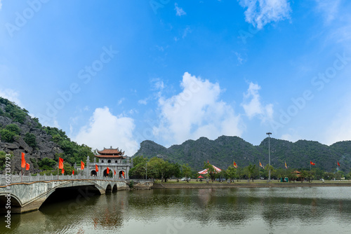  Hoa Lu Ancient Capital gate in Ninh Binh, Vietnam. Hoa Lu was the capital of Vietnam from 968 to 1009