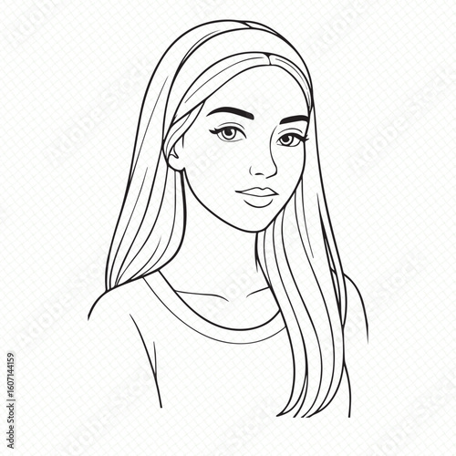 girl with long hair