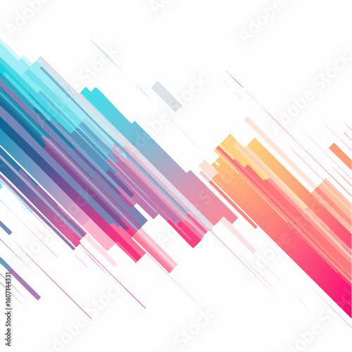 Abstract Diagonal Lines in Pastel Colors