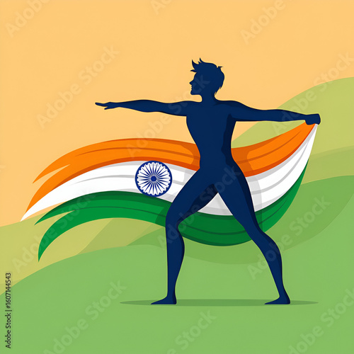 Happy Independence Day India — 15th August Vector Flyer Design for Patriotic Celebration and National Festival