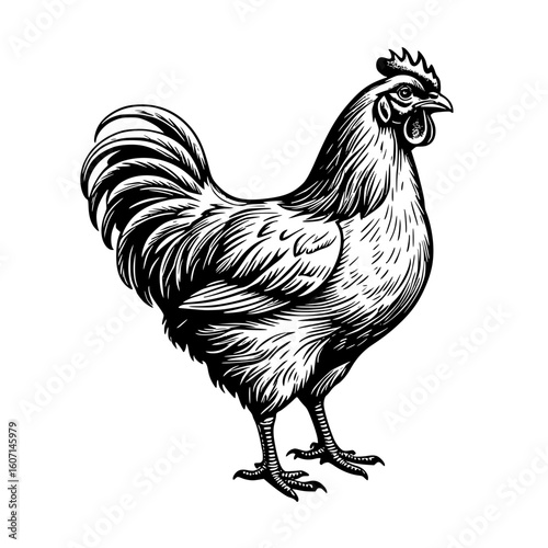 A Vector Icon of Rooster