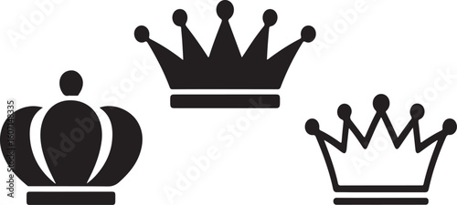 Royal crowns emblems symbol monarchy